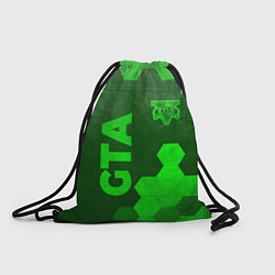 Рюкзак-мешок GTA - green gradient вертикально, цвет: 3D-принт