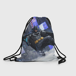 Рюкзак-мешок Бэтмен на снегу, цвет: 3D-принт
