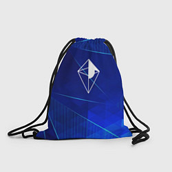 Рюкзак-мешок No Mans Sky blue poly, цвет: 3D-принт