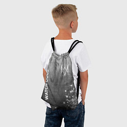 Рюкзак-мешок Watch Dogs - grey gradient вертикально, цвет: 3D-принт — фото 2