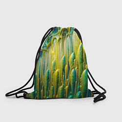 Мешок для обуви Золотисто-зеленые потеки