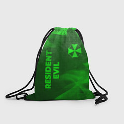 Рюкзак-мешок Resident Evil - green gradient вертикально, цвет: 3D-принт