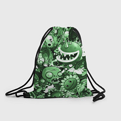 Рюкзак-мешок Растения против зомби в зеленом цвете, цвет: 3D-принт