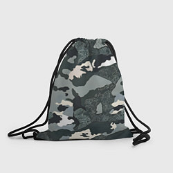 Мешок для обуви Темно зеленый камуфляж