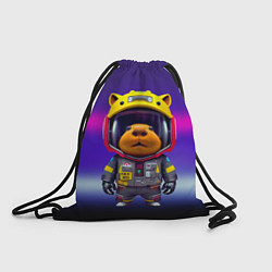 Рюкзак-мешок Baby capybara - cyberpunk, цвет: 3D-принт