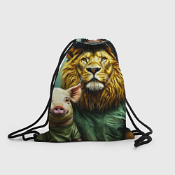 Мешок для обуви Лев со свиньей