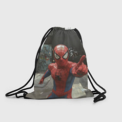 Рюкзак-мешок Человек паук предупреждает, цвет: 3D-принт