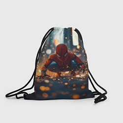 Рюкзак-мешок Человек паук и золотая пыльца, цвет: 3D-принт