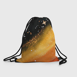 Мешок для обуви Черно-оранжевая блестящая текстура