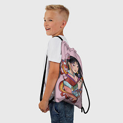 Рюкзак-мешок Красивая Мулан и Мушу - big pictures, цвет: 3D-принт — фото 2