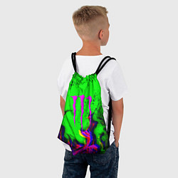 Рюкзак-мешок Monster Energy flame, цвет: 3D-принт — фото 2