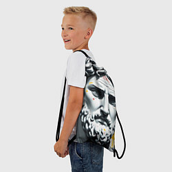 Рюкзак-мешок Античный портрет и краска, цвет: 3D-принт — фото 2