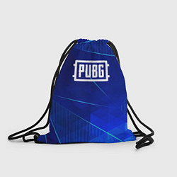 Рюкзак-мешок PUBG blue poly, цвет: 3D-принт