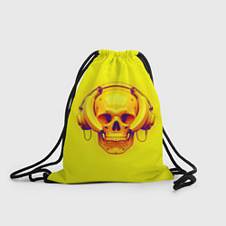 Мешок для обуви Yellow bananas skull - cyberpunk