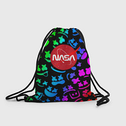 Рюкзак-мешок Marshmello x NASA gradient, цвет: 3D-принт