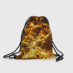 Рюкзак-мешок Текстура золотые нити, цвет: 3D-принт
