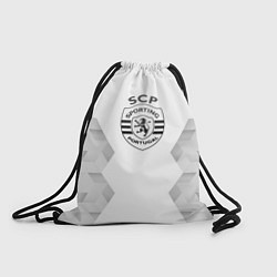 Рюкзак-мешок Sporting white poly, цвет: 3D-принт