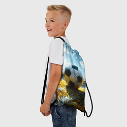 Рюкзак-мешок Футбольный мяч на стадионе, цвет: 3D-принт — фото 2