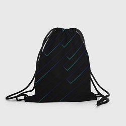 Рюкзак-мешок Color blue black, цвет: 3D-принт