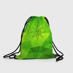 Рюкзак-мешок Dark Souls green poly, цвет: 3D-принт
