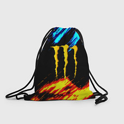 Мешок для обуви Monster energy текстура огненная