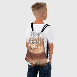 Рюкзак-мешок Inzoi логотип на песочном фоне, цвет: 3D-принт — фото 2