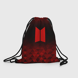Рюкзак-мешок BTS red poly, цвет: 3D-принт
