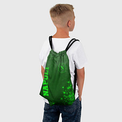 Рюкзак-мешок Napoli - green gradient вертикально, цвет: 3D-принт — фото 2