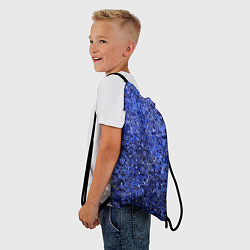 Рюкзак-мешок Синий ультрамарин абстрактная текстура, цвет: 3D-принт — фото 2