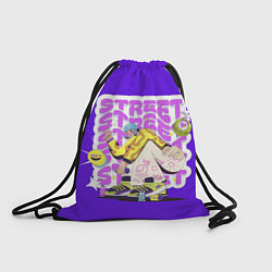 Рюкзак-мешок Street Y2K girl violet, цвет: 3D-принт