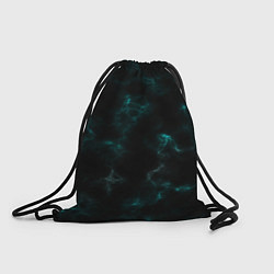 Рюкзак-мешок Color black turquoise, цвет: 3D-принт