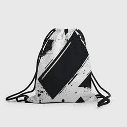 Рюкзак-мешок Color black white, цвет: 3D-принт