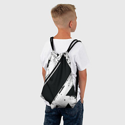 Рюкзак-мешок Color black white, цвет: 3D-принт — фото 2