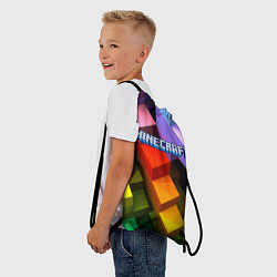 Рюкзак-мешок Minecraft - pattern, цвет: 3D-принт — фото 2