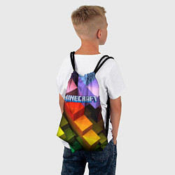 Рюкзак-мешок Minecraft - pattern, цвет: 3D-принт — фото 2