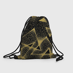 Рюкзак-мешок Triangle yellow with dots, цвет: 3D-принт