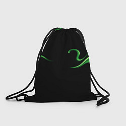 Рюкзак-мешок The color is light green abstraction, цвет: 3D-принт
