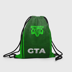 Рюкзак-мешок GTA - green gradient по-центру, цвет: 3D-принт