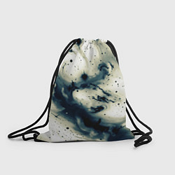 Мешок для обуви Бежевый и тёмно-синий космическая абстракция