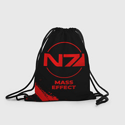 Рюкзак-мешок Mass Effect - red gradient, цвет: 3D-принт
