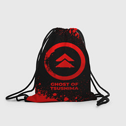 Мешок для обуви Ghost of Tsushima - red gradient