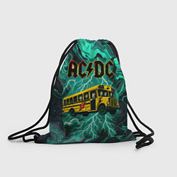 Рюкзак-мешок Автобус ACDC в молнии, цвет: 3D-принт