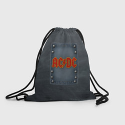 Мешок для обуви ACDC логотип в виде джинсовой нашивки