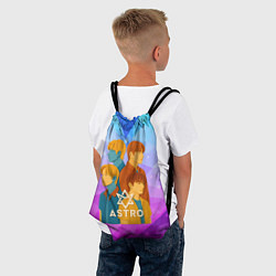 Рюкзак-мешок Astro объемная аппликация, цвет: 3D-принт — фото 2