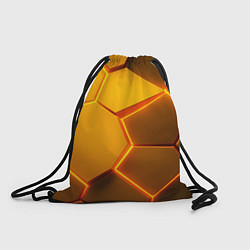 Мешок для обуви Желтые неоновые соты - текстура