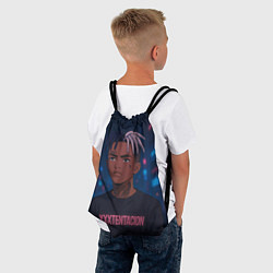 Рюкзак-мешок XXXTentacion - Неоновый аниме арт, цвет: 3D-принт — фото 2