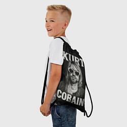 Рюкзак-мешок Курт Кобейн - гранж-арт, цвет: 3D-принт — фото 2