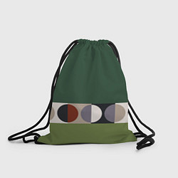 Рюкзак-мешок Луна Малевича сосновый зеленый, цвет: 3D-принт