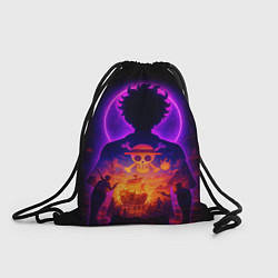 Мешок для обуви Ванпис - неоновый Луффи