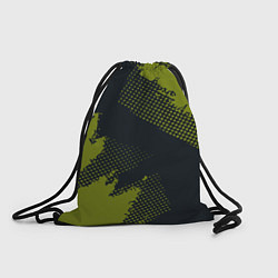 Мешок для обуви Абстрактная текстура в зеленом